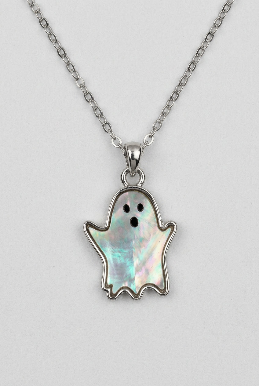 Mother of Pearl Ghost Necklace