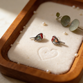 Paua Shell Robin Stud Earrings