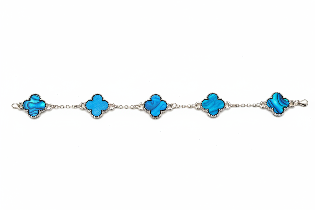 Blue Clover Bracelet Product Shot