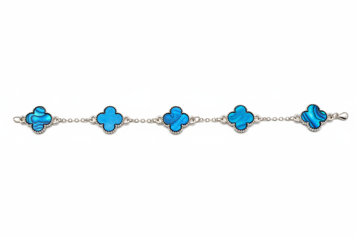 Blue Clover Bracelet Product Shot