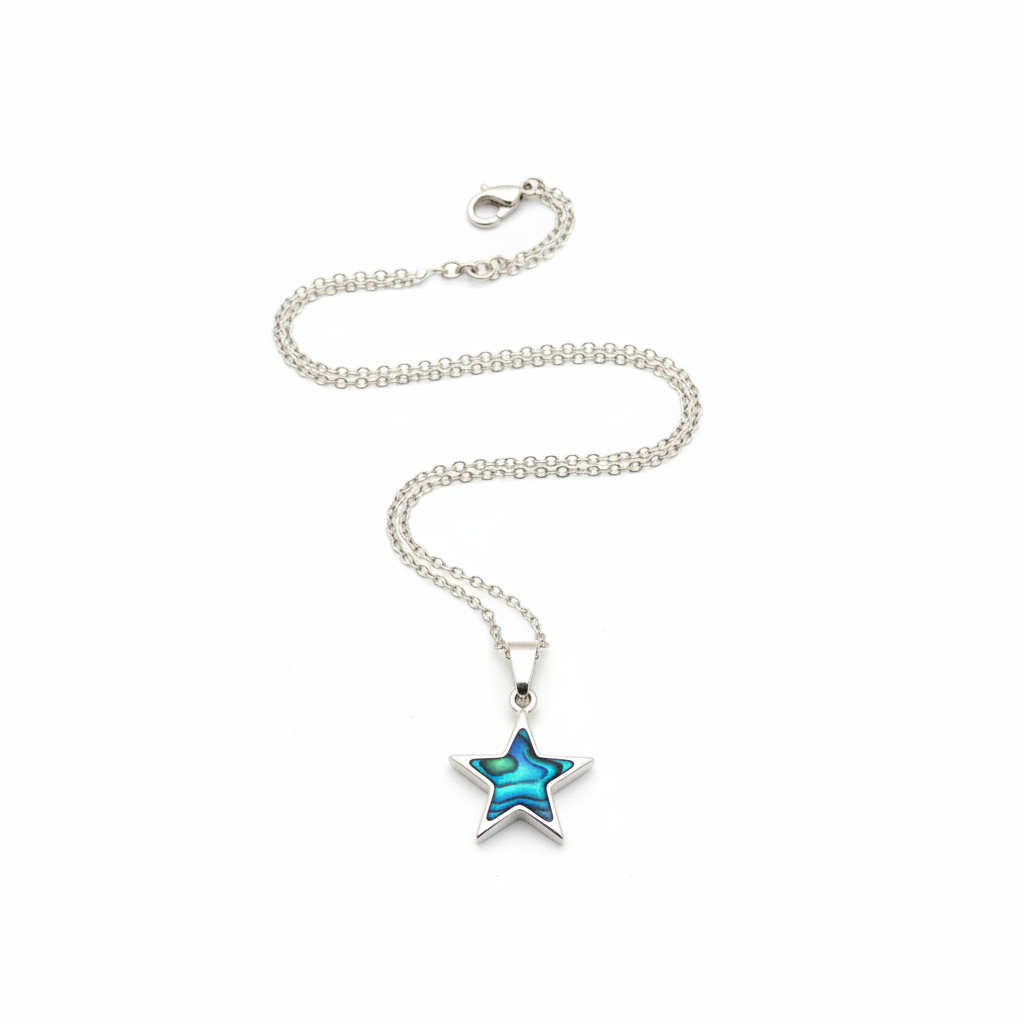 Blue Star Necklace Product Shot