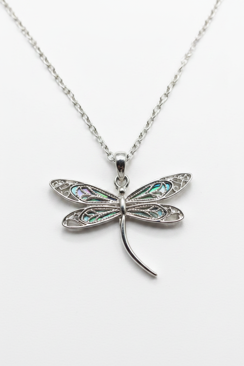 Dragonfly Necklace Product Shot