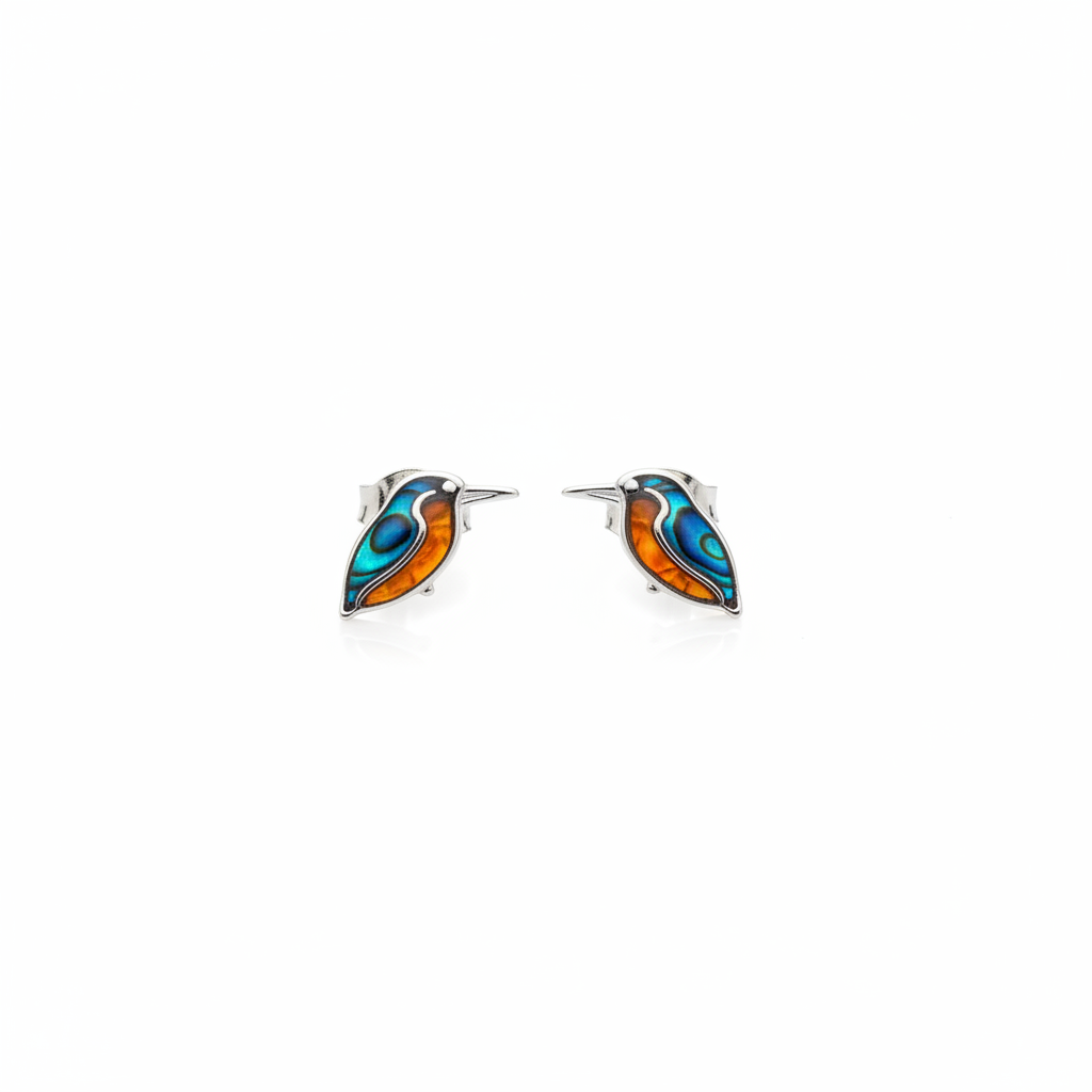 Kingfisher Earrings Product Shot