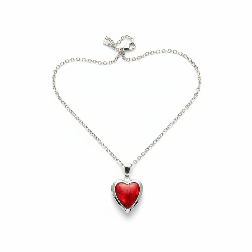Red Heart Locket Product Shot