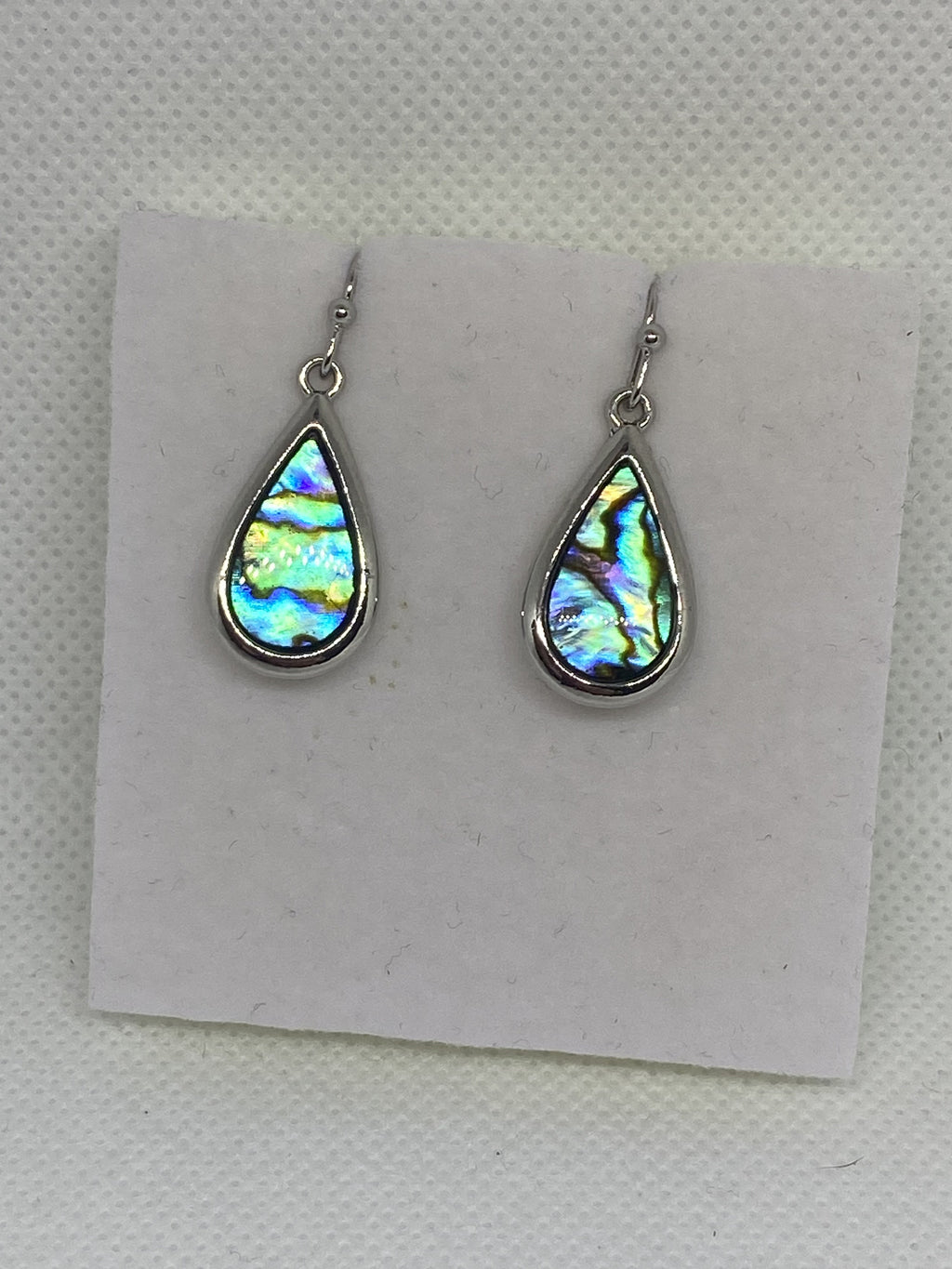 Paua Shell Teardrop Drop Earrings